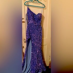 1 strapped mermaid gown